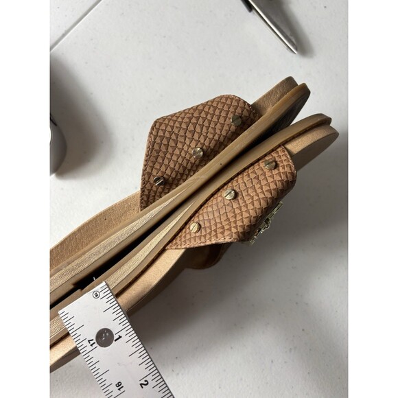 Dr. Scholl's Buckle Slide Sandal Originalist Honey Snake Sz 6 - Picture 11 of 14